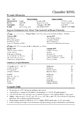 Student Resume Template Template