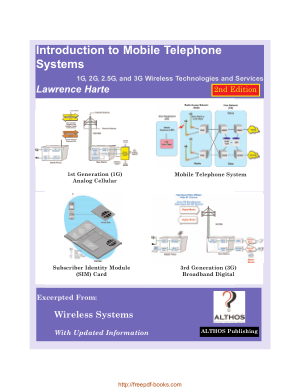 Introduction To Mobile Telephone Systems 2nd Edition Book