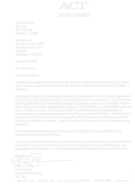 Letter of Intent for a Job PDF Template