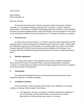 MBA School Letter of Intent Template