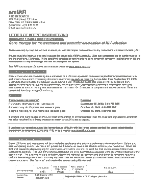 Research Proposal Letter of Intent Template