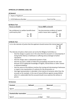 Court Statement of Means Form Template