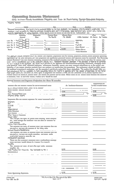 Operating Income Statement Form Template