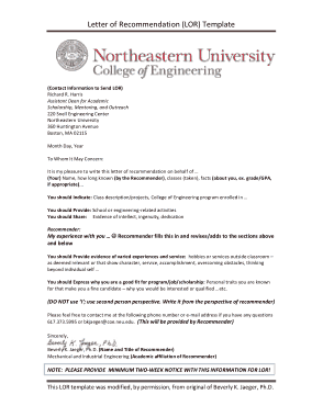 Letter of Recommendation Scholarship Format Template