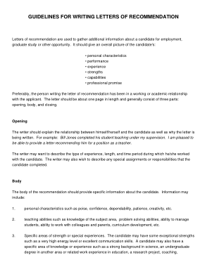 Sample Teaching Position Recommendation Letter Template