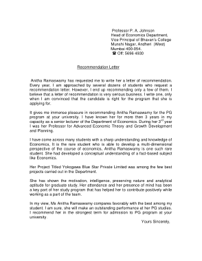 Teaching Position Recommendation Sample Letter Template
