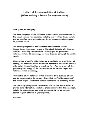 Free Download PDF Books, Employment Recommendation Letter Template