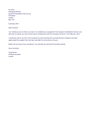 Free Download PDF Books, Professional Resignation Letter Template