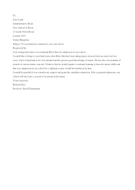Free Download PDF Books, Professor Recommendation Request Letter Template