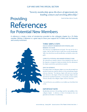 Sorority Membership Recommendation letter Template