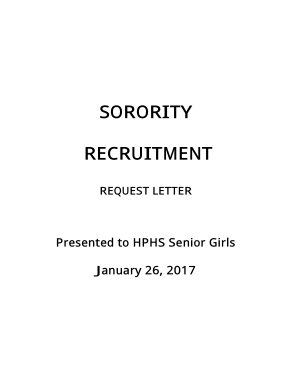 Free Download PDF Books, Sorority Recruitment Request Letter Template