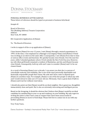 Commercial Tenant Letter of Recommendation Template