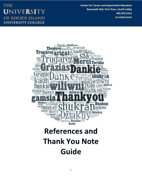 Thank You Reference Guide Template