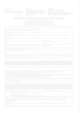 Printable Deposit of Building Notice Form Template