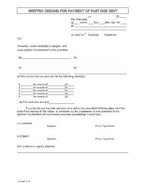 Free Download PDF Books, Fillable Late Rent Payment Notice Form Template