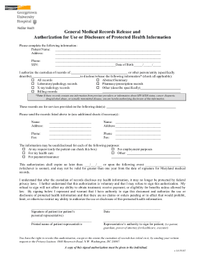 Example Medical Records Release Form Template