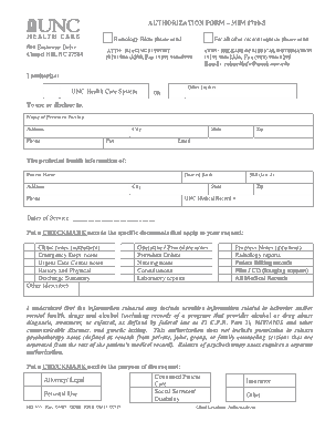 Sample Medical Request Release Form Template