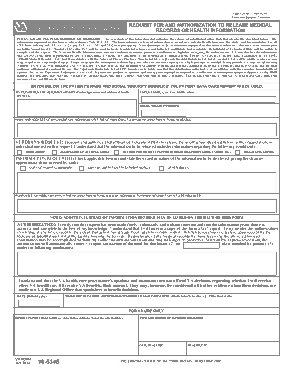 Medical Records Request Form Example Template