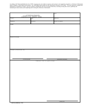 Construction Change Order Form Template