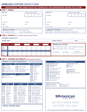 Free Printable Custom Order Form Template
