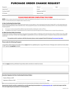 Free Download PDF Books, Purchase Order Change Request Form Template