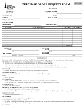 Free Download PDF Books, Purchase Order Request Form Example Template