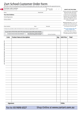 Free Download PDF Books, School Customer Order Form Template