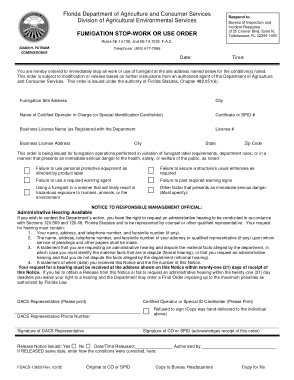 Stop Work Order Form Template