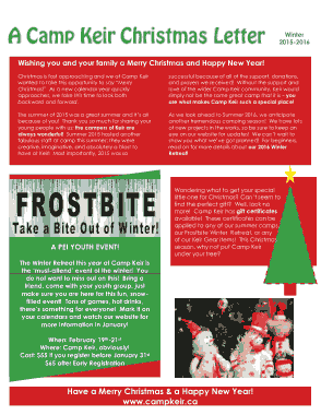 Christmas Holiday Newsletter Template