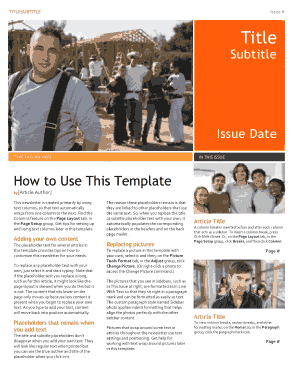 Newsletter Sample Theme Template