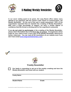 eMailing Weekly Newsletter Template