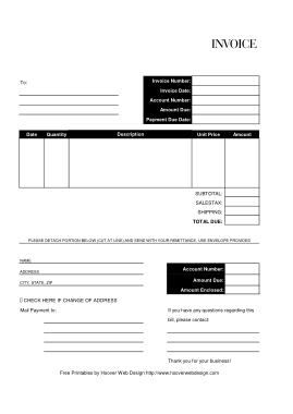 Free Billing Invoice Template