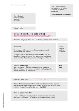 Free Download PDF Books, Sample Graphic Design Invoice Template