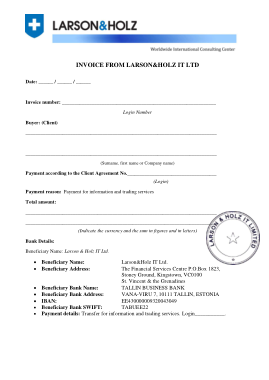 Free Download PDF Books, Sample IT Invoice Template