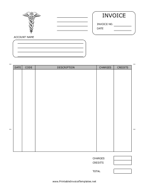 Medical Office Invoice Sample Template