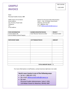 Free Download PDF Books, Personal Invoice Sample Template