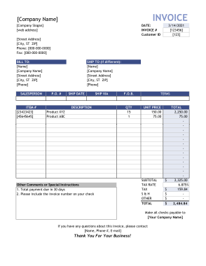 Free Download PDF Books, Sales Invoice Template Template