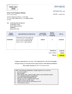 Example Invoice Template