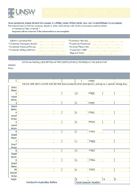 Tax Invoice Form Template