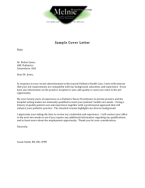 Sample Cover Letter Format For Experienced Nurse Template