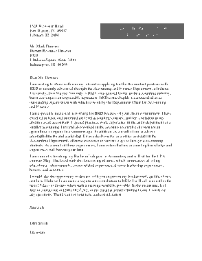 Graduate Accounting Cover Letter Template