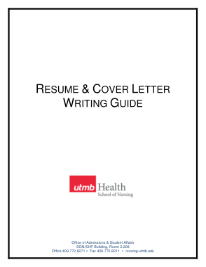 Resume and Cover Letter Writing Guide Template