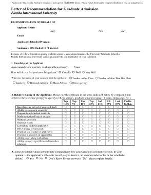 Free Download PDF Books, Letter Of Recommendation Form For Graduate School Admission Template