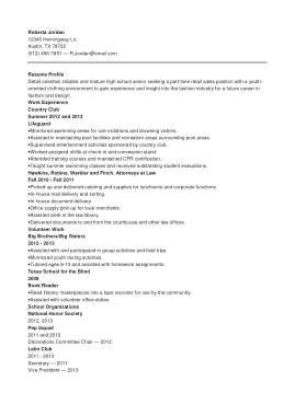 High School Graduate Resume With Some Work Experience Template