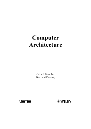 Computer Architecture, Pdf Free Download
