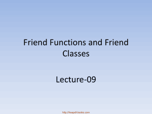 Friend Functions And Friend Classes – C++ Lecture 9