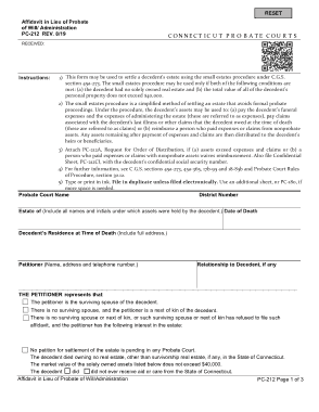 Free Download PDF Books, Connecticut Small Estate Affidavit Form Template