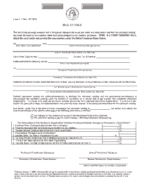 Free Download PDF Books, Georgia Vehicle Bill of Sale Form T7 Form Template