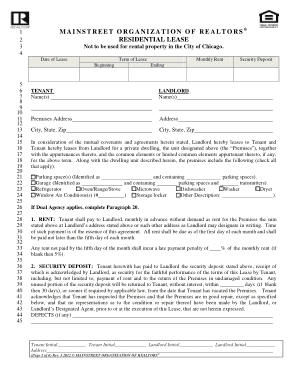 Free Download PDF Books, Mainstreet Association Of Realtors Illinois Lease Agreement Form Template