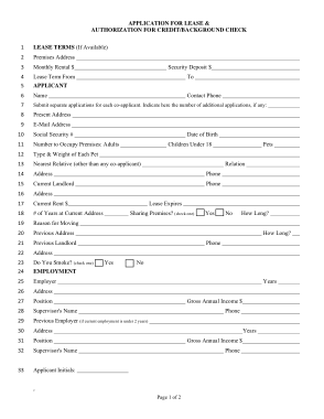 Illinois Rental Application Form Template